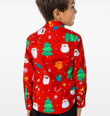 Rood Overhemd Kerstfiguren Kind