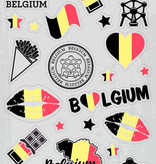 Stickervel Set België