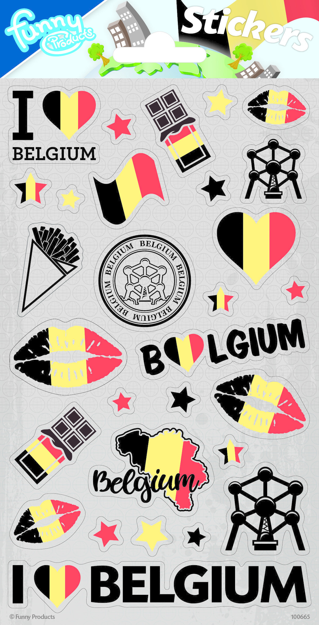Stickervel Set België