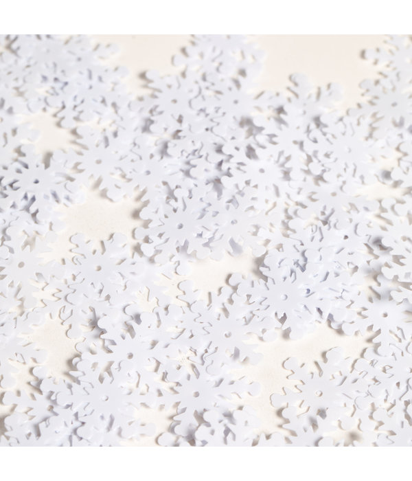 Sierconfetti Sneeuwvlok Wit (14gr)