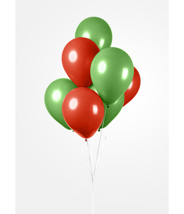 Ballonnen Set Rood/Groen (10st)