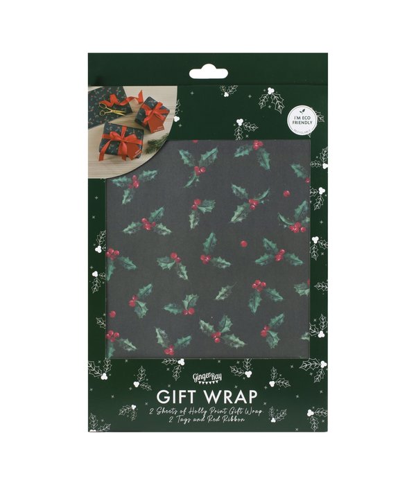 Kerst Cadeauverpakking Set Hulst