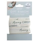 Cadeaulint Merry Christmas Wit (5m)