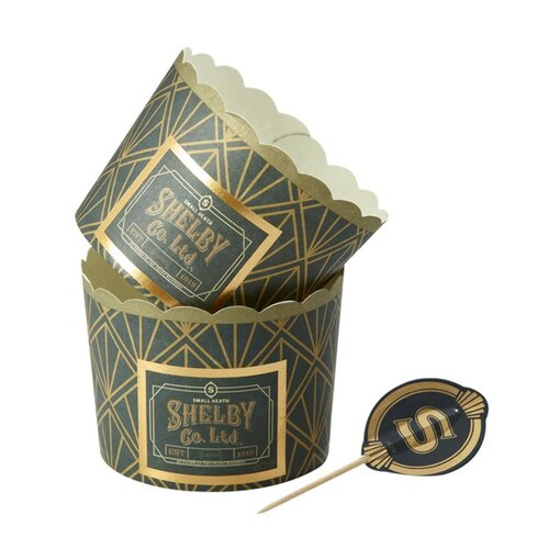 Cakevormpjes en Caketoppers Peaky Blinders (8st)