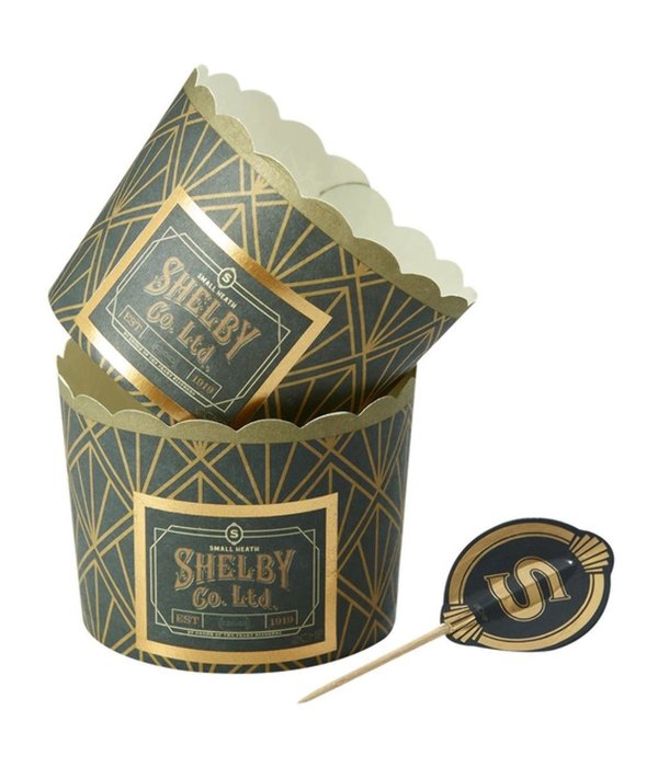 Cakevormpjes en Caketoppers Peaky Blinders (8st)