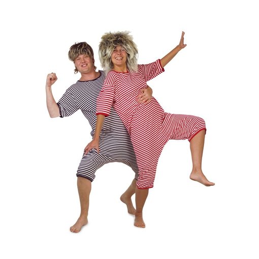 Dorus Badpak Carnaval rood/wit