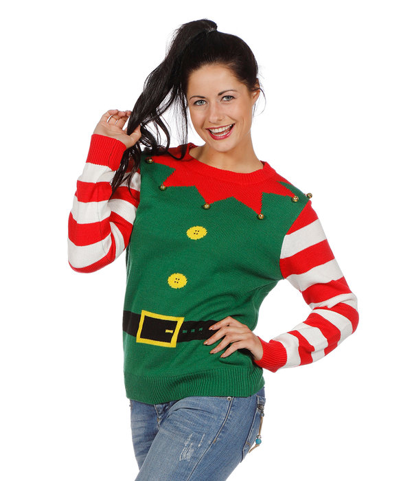 Kersttrui Groen Kerstelf