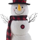 Dansende Sneeuwpop met licht, geluid en beweging (58cm)