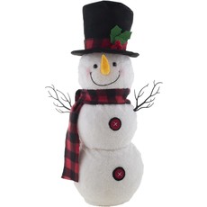 Dansende Sneeuwpop met licht, geluid en beweging (58cm)