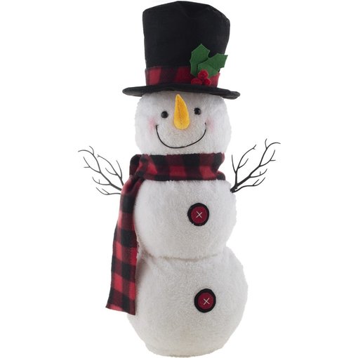 Dansende Sneeuwpop met licht, geluid en beweging (58cm)