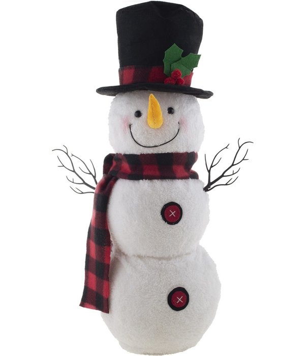 Dansende Sneeuwpop met licht, geluid en beweging (58cm)