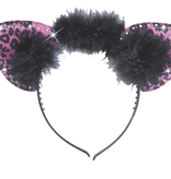 Diadeem Met Roze Luipaard Oren