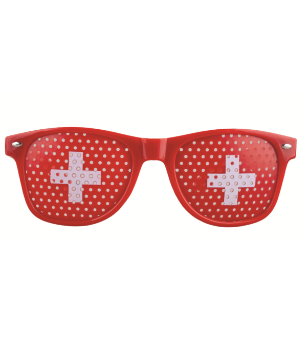 Partybril Zwitserland Rood