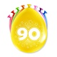 Party Ballonnen Hoera 90 Jaar - 8 Stuks