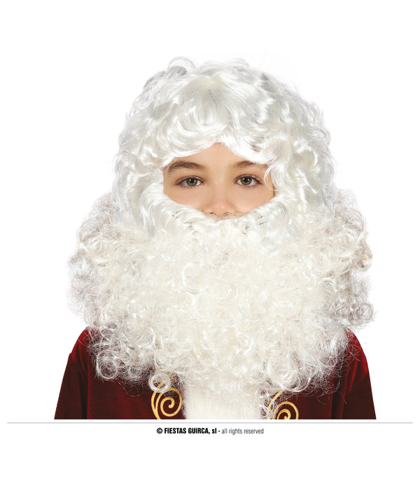 Kerstman Pruik met Baard Kind