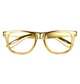 Bril Metallic Goud zonder glas