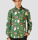 Kerst Overhemd Tiener Groen Opposuits