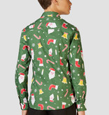 Kerst Overhemd Tiener Groen Opposuits