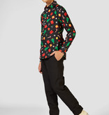 Zwart Kerst Overhemd Kerstfiguren Tiener Opposuits