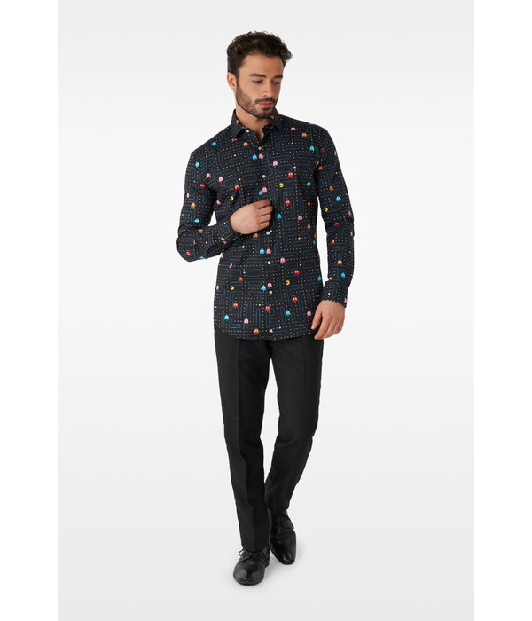 Pac-Man Blouse Zwart Heren Opposuits