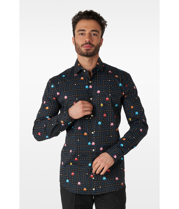 Pac-Man Blouse Zwart Heren Opposuits