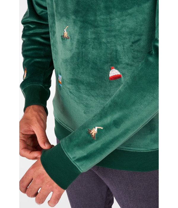 Kerst Sweater Groen X-Mas Icons Opposuits Deluxe