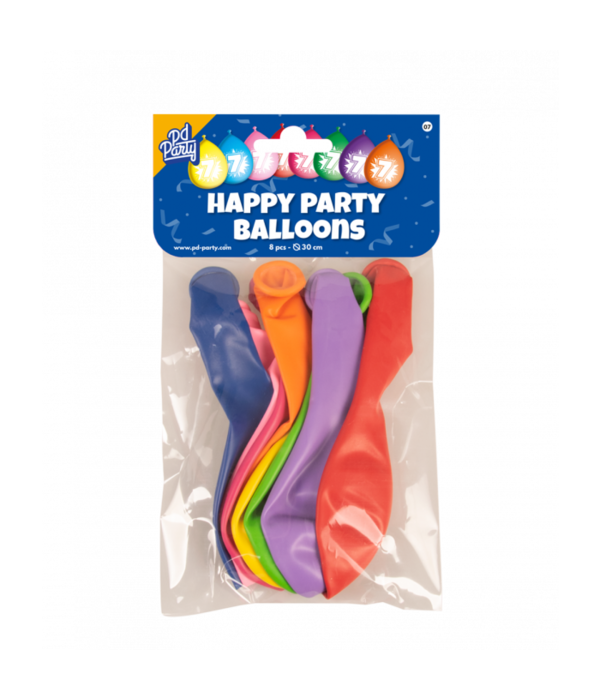 Party Ballonnen Hoera 7 Jaar - 8 Stuks