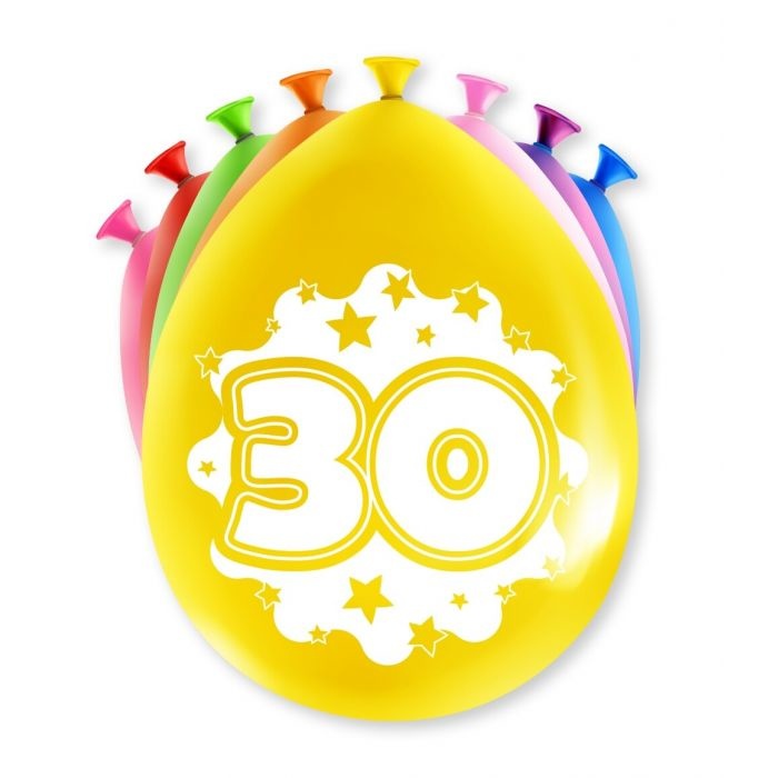 Party Ballonnen - Hoera 30 jaar afbeelding