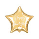 Gouden Folie Ballon Ster Happy New Year (45cm)