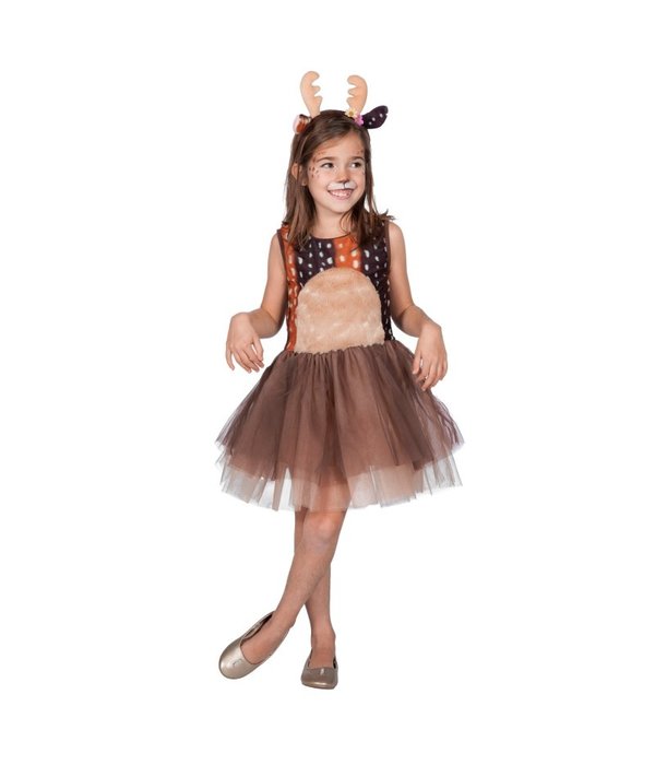 Jurk Rendier Meisje Met Tiara