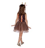 Jurk Rendier Meisje Met Tiara