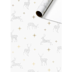 Inpakpapier Rendieren Sparkle Wit