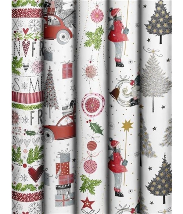 Inpakpapier Vrolijke Kerstversiering