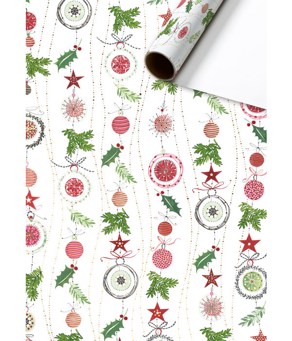 Inpakpapier Vrolijke Kerstversiering