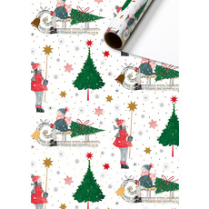 Cadeaupapier Kerstboom Slee