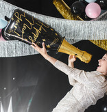 Folieballon Happy New Year Champagne Fles (27x88cm)