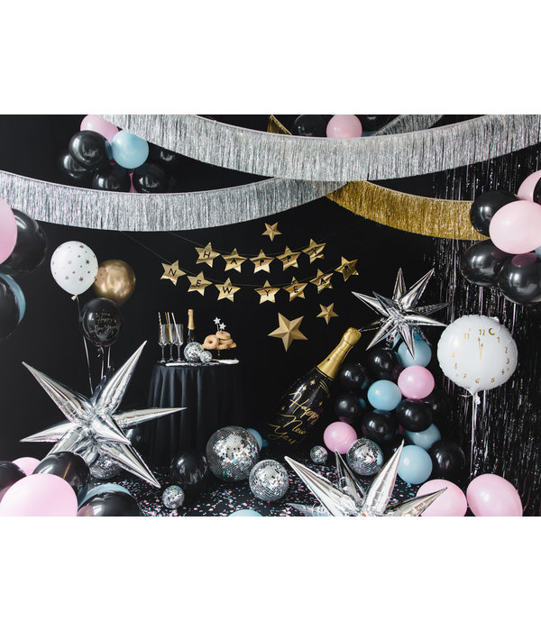 Folieballon Happy New Year Champagne Fles (27x88cm)