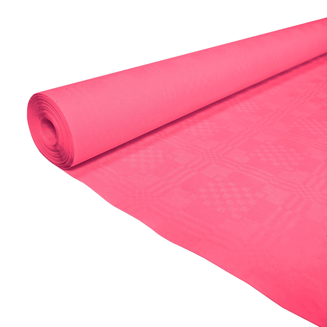 Maak avondeten doen alsof graan Papieren Tafelkleed Roze (1,19x8m) - Feestbazaar.nl