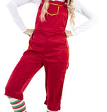 Elfen Jumpsuit Vrouw Rood