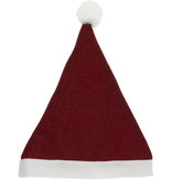 Kerstmuts Rood Glitter