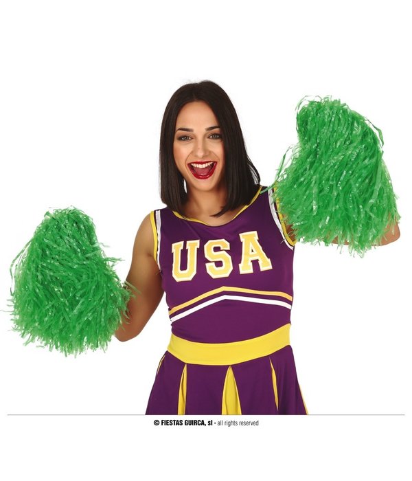 Pom Pom Groen Stick (2st)