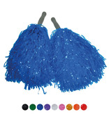 Pom Pom Blauw Stick (2st)