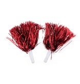 Pom Pom Sticks Metallic Rood (2st)