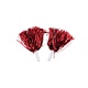 Pom Pom Sticks Metallic Rood (2st)