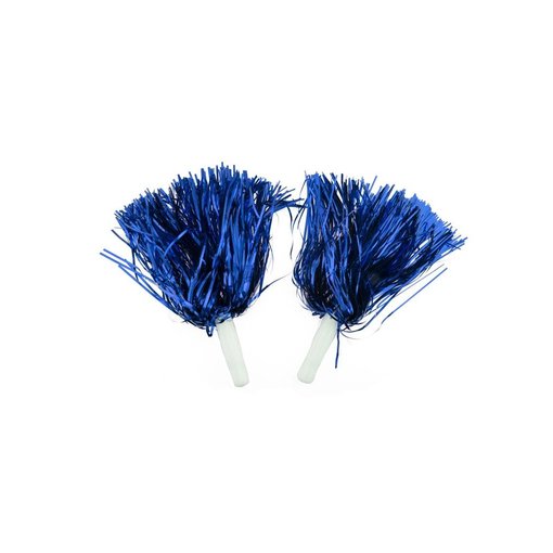 Pom Pom Sticks Metallic Blauw (2st)