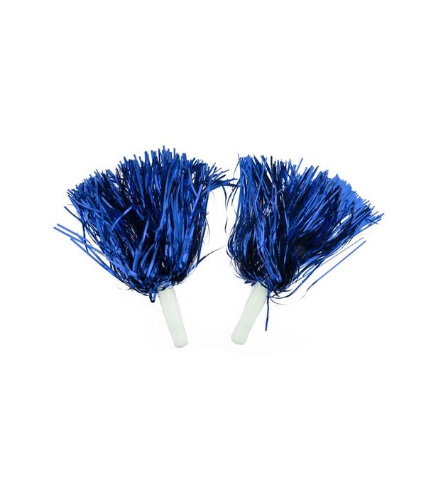 Pom Pom Sticks Metallic Blauw (2st)