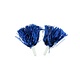 Pom Pom Sticks Metallic Blauw (2st)