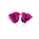 Cheerleader Pom Poms Metallic Pink