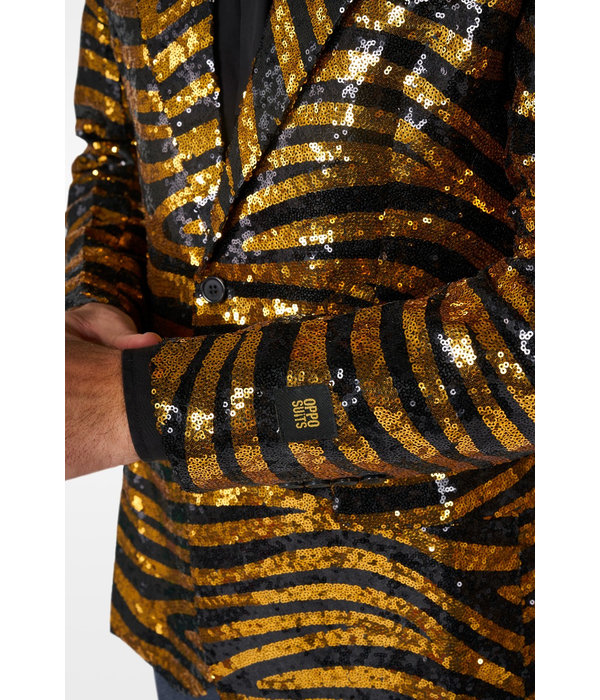 Blazer Tiger Royale Zwart/Goud Opposuits