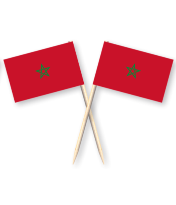 Vlaggenprikkers Marokko (50st)